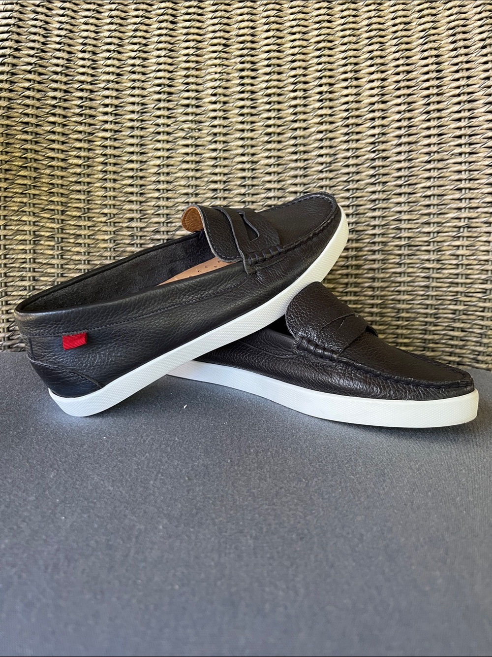 Sz 5 Marc Joseph Black Leather Loafers